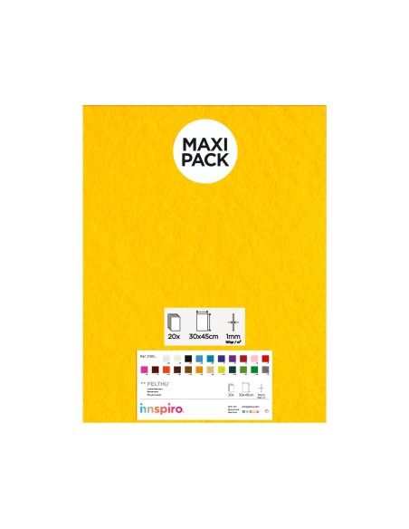 Lámina fieltro 30x45 Pack 10u