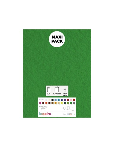 Lámina fieltro 30x45 Pack 10u