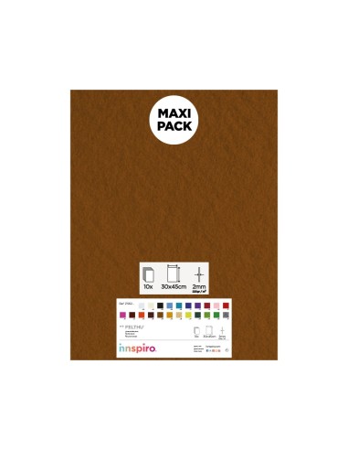 Lámina fieltro 30x45 Pack 10u