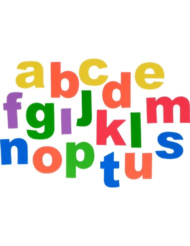 Letras minúsculas goma eva 104u
