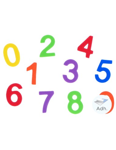 Goma eva formas números 22mm