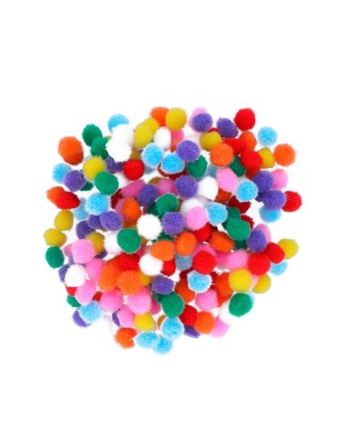 Pompones surtido 10mm bolsa 200u
