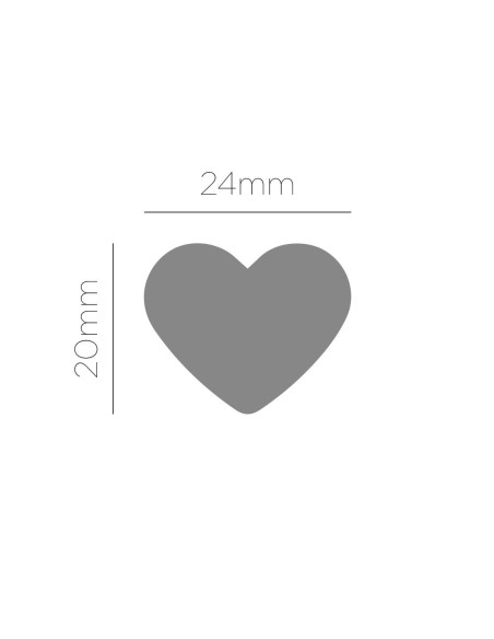 Troqueladora figuras eva Corazón 25mm