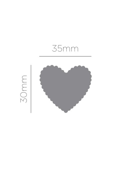 Troqueladora figuras eva corazón 38mm