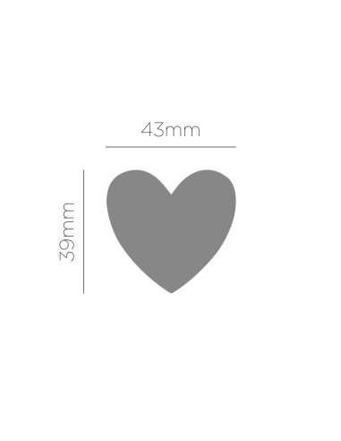 Troqueladora figuras eva corazón 50mm