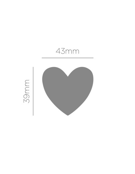 Troqueladora figuras eva corazón 50mm