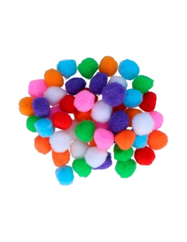 Pompones surtido 25mm bolsa 50u
