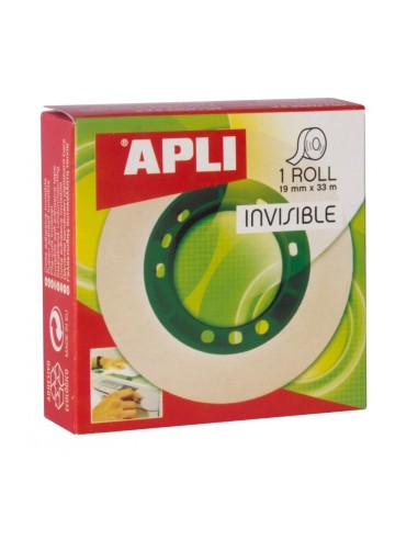 Cinta adhesiva invisible 19x33
