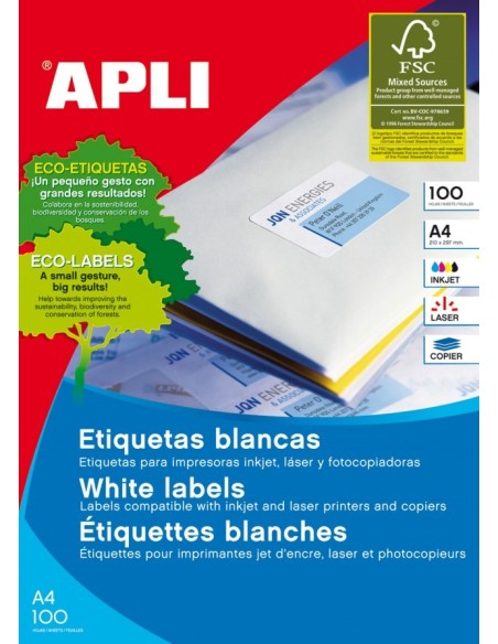 Etiqueta autoadhesiva Apli CAJA