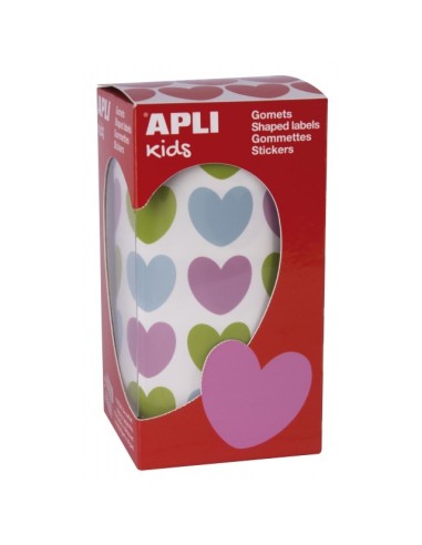 Rollo gomets corazones pastel