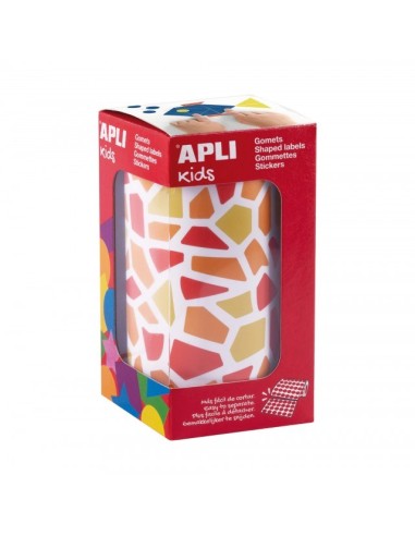 Rollo gomets mosaicos cálidos