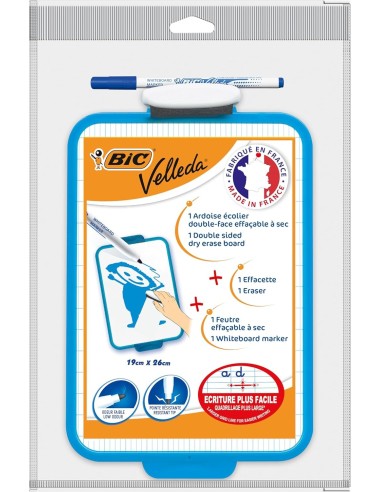 Pizarra blanca infantil BIC Velleda 19x26cm