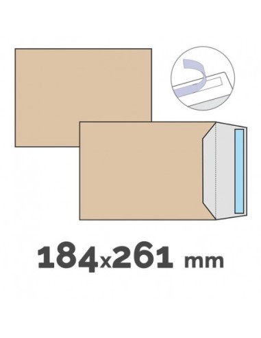 Sobre bolsa 184x261 kraft 250u