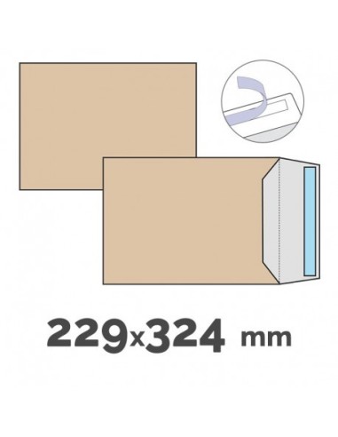 Sobre bolsa 229x324 kraft 250u