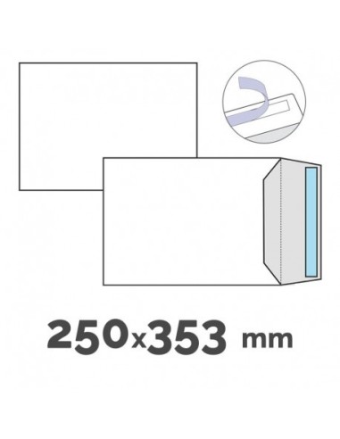 Sobre bolsa 250x350 blanco 250u