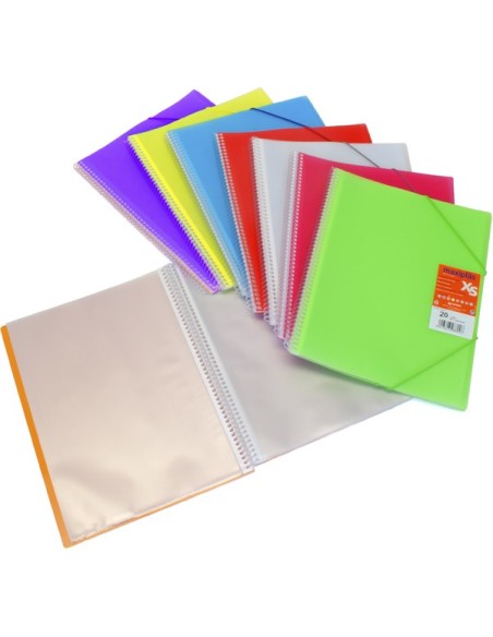 Carpeta espiral MAXIPLAS A4 20 fundas