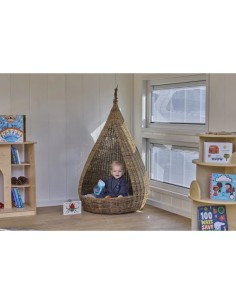 Rincón de lectura de mimbre - exterior 2