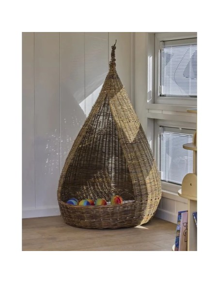 Rincón de lectura de mimbre - exterior