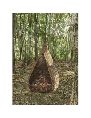 Rincón de lectura de mimbre - exterior