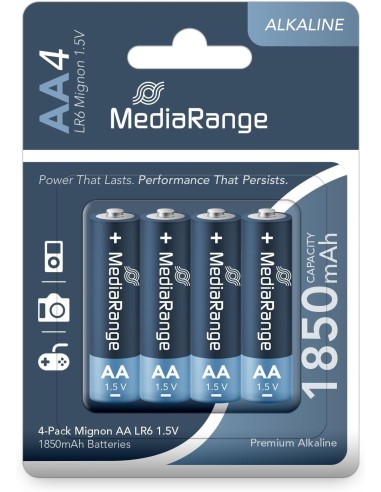 Pila alcalina MEDIARANGE LR06-AA Pack 4u
