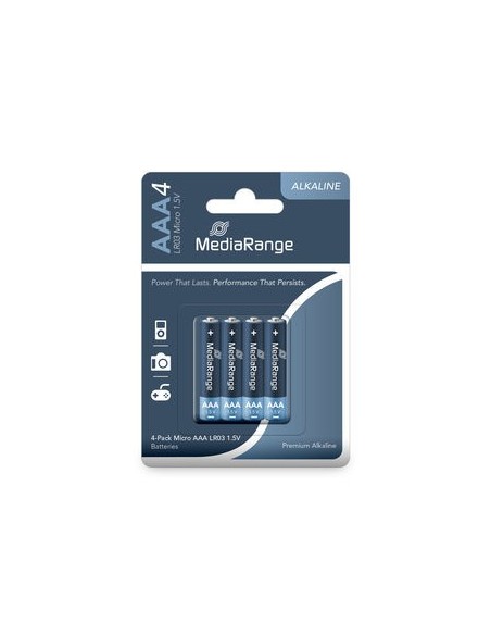 Pila alcalina MEDIARANGE  LR03-AAA Pack 4u