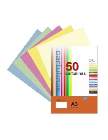Cartulina A3 Surtido Suave 50u