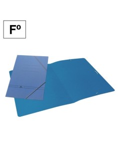 Carpeta cartón azul Folio Gomas