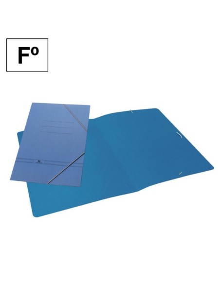 Carpeta cartón azul Folio Gomas