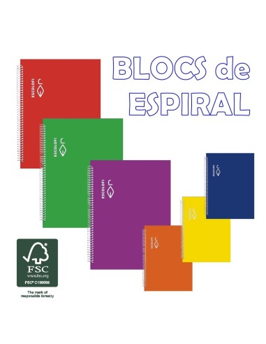 Cuadernos con espiral 50h ESCOLOFI
