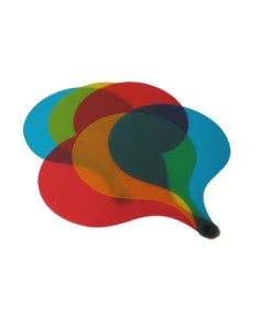 Palas de colores translúcidas 6u