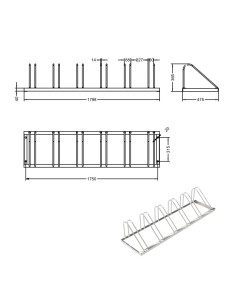 Aparcabicis 6 huecos 2