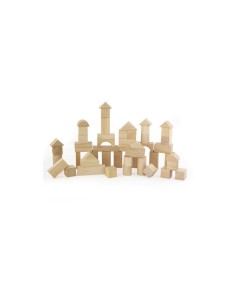 Arquitectura madera natural 50 piezas