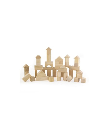 Arquitectura madera natural 50 piezas