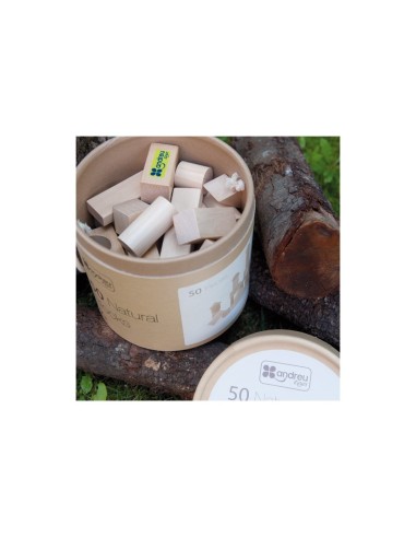 Arquitectura madera natural 50 piezas