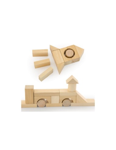 Arquitectura madera natural 50 piezas