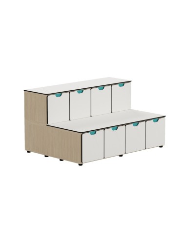 Grada escolar Agora con puertas