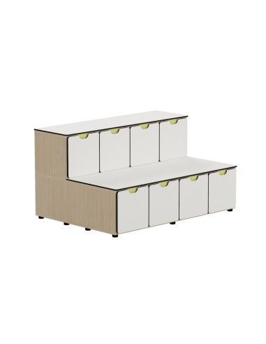 Grada escolar Agora con puertas