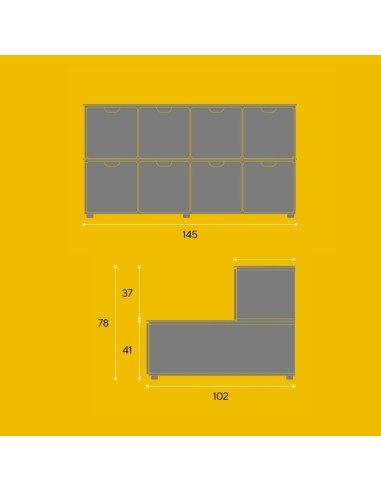 Grada escolar Agora con puertas