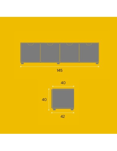 Grada escolar Agora One con puertas