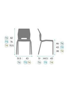 Silla escolar Slim 2