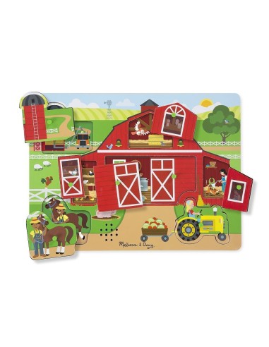 Melissa & Doug - Encaje sonido Alrededor de la Granja