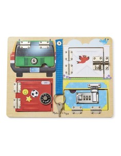 Melissa & Doug - Tablero de cerradura y pestillo