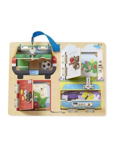 Melissa & Doug - Tablero de cerradura y pestillo 2