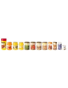 Alimentos envasados 12 piezas