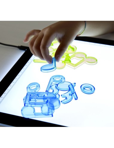 Notas musicales translúcidas