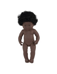 Muñeca 38cm Síndrome Down africana 2