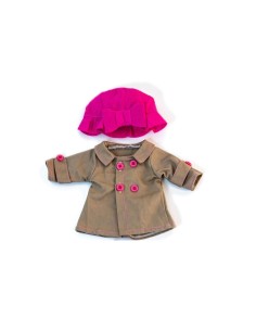 Vestido muñeco 32cm - Conjunto entretiempo gorro