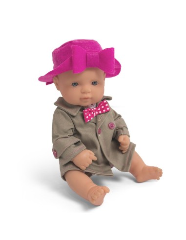 Vestido muñeco 32cm - Conjunto entretiempo gorro