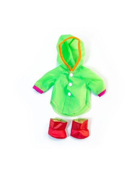 Vestido muñeco 32cm - Traje lluvia botas