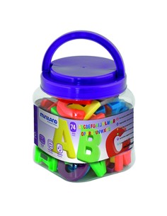 Letras magnéticas jumbo mayúsculas bote 74 piezas